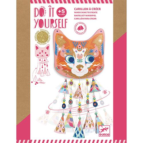 Djeco knutselset diy - windgong - poes