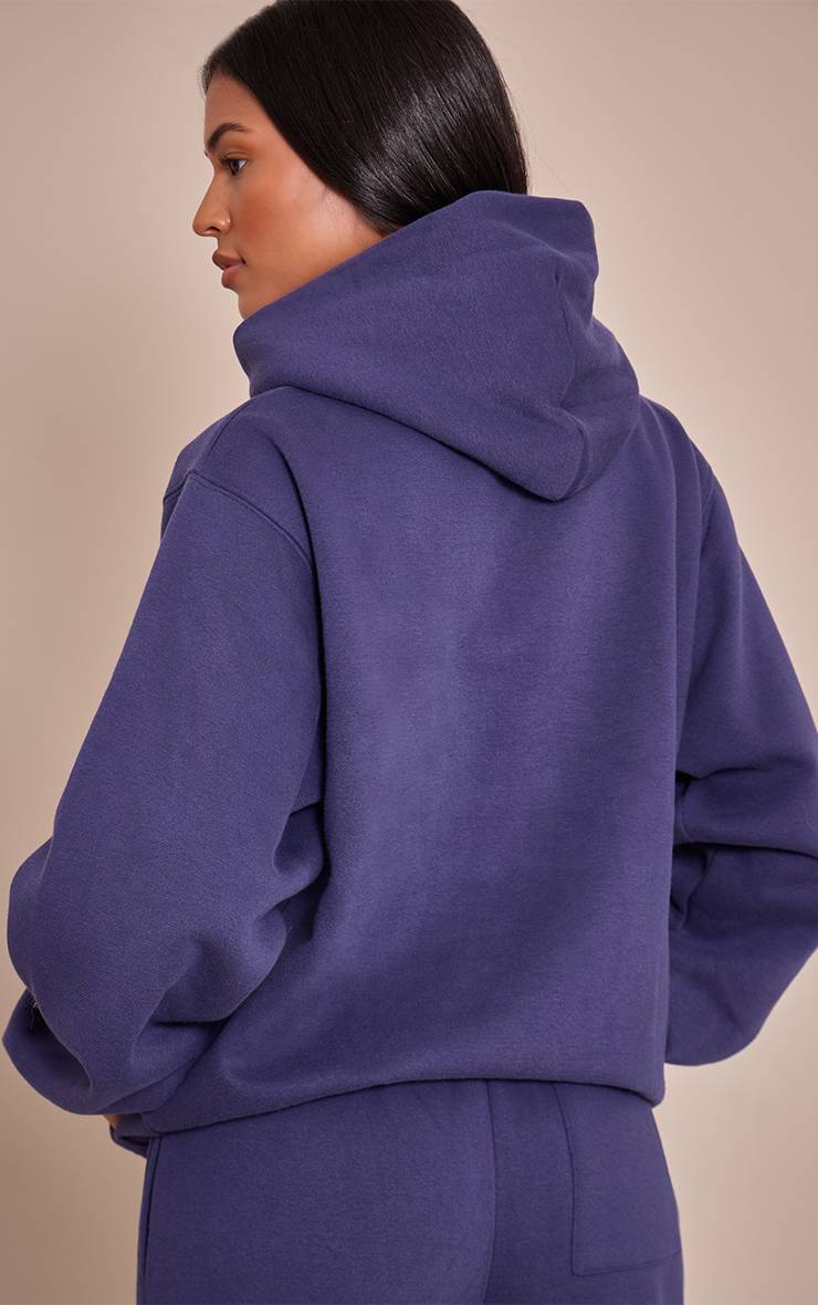 Bleu Marine Sweat À Casynthétiqueche Oversize Grande Taille À Enfiler
