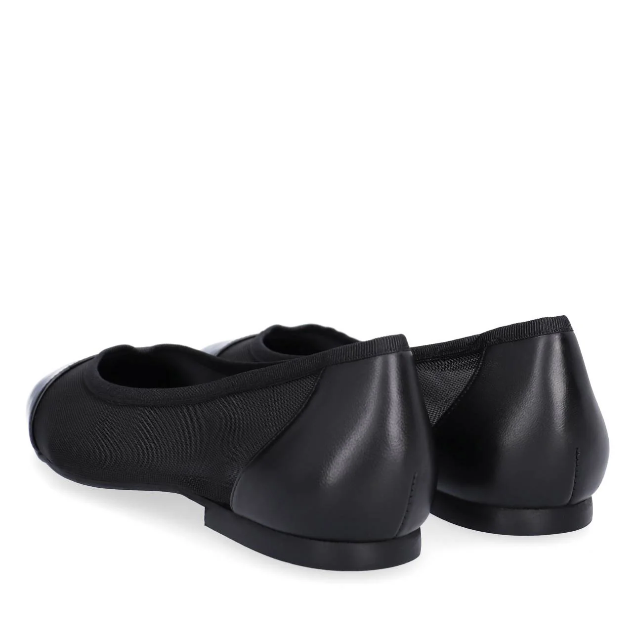 Billi Bi  A16030 mesh ballerinasko - Black patent/black mesh 270