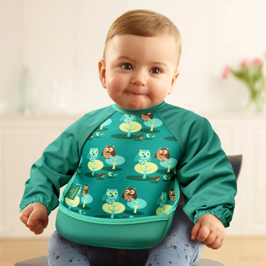 Bibetta® Lätzchen Bibetta UltraBib® Raglanärmel Eulen