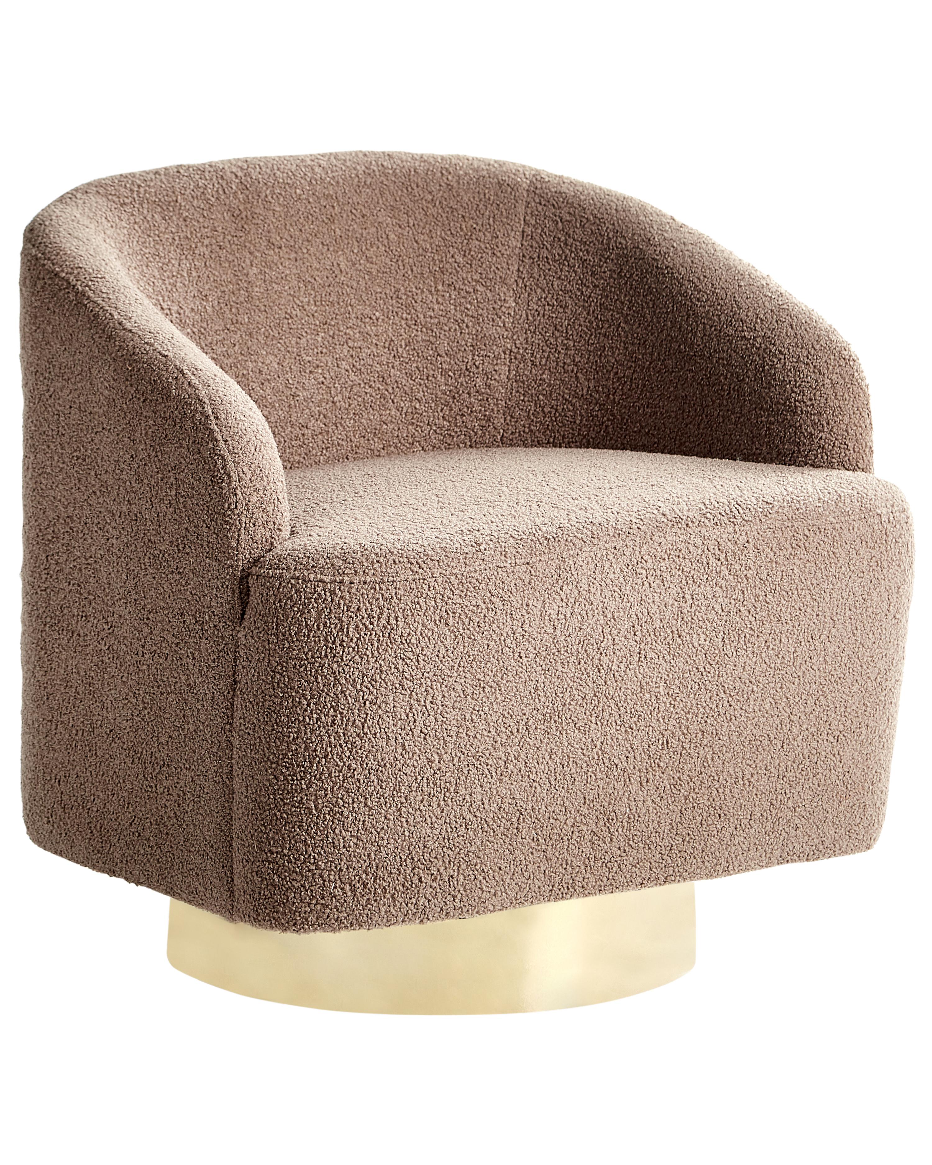 Fauteuil LAVIK Stof Bruin