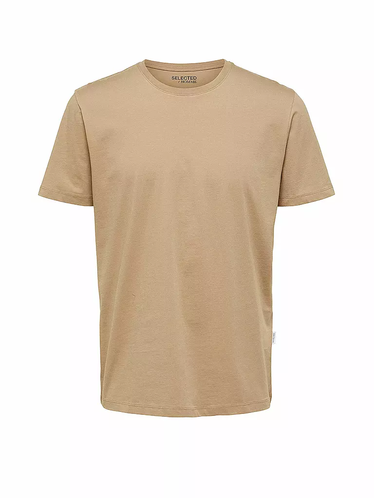 SELECTED T-Shirt SLHASPEN  beige