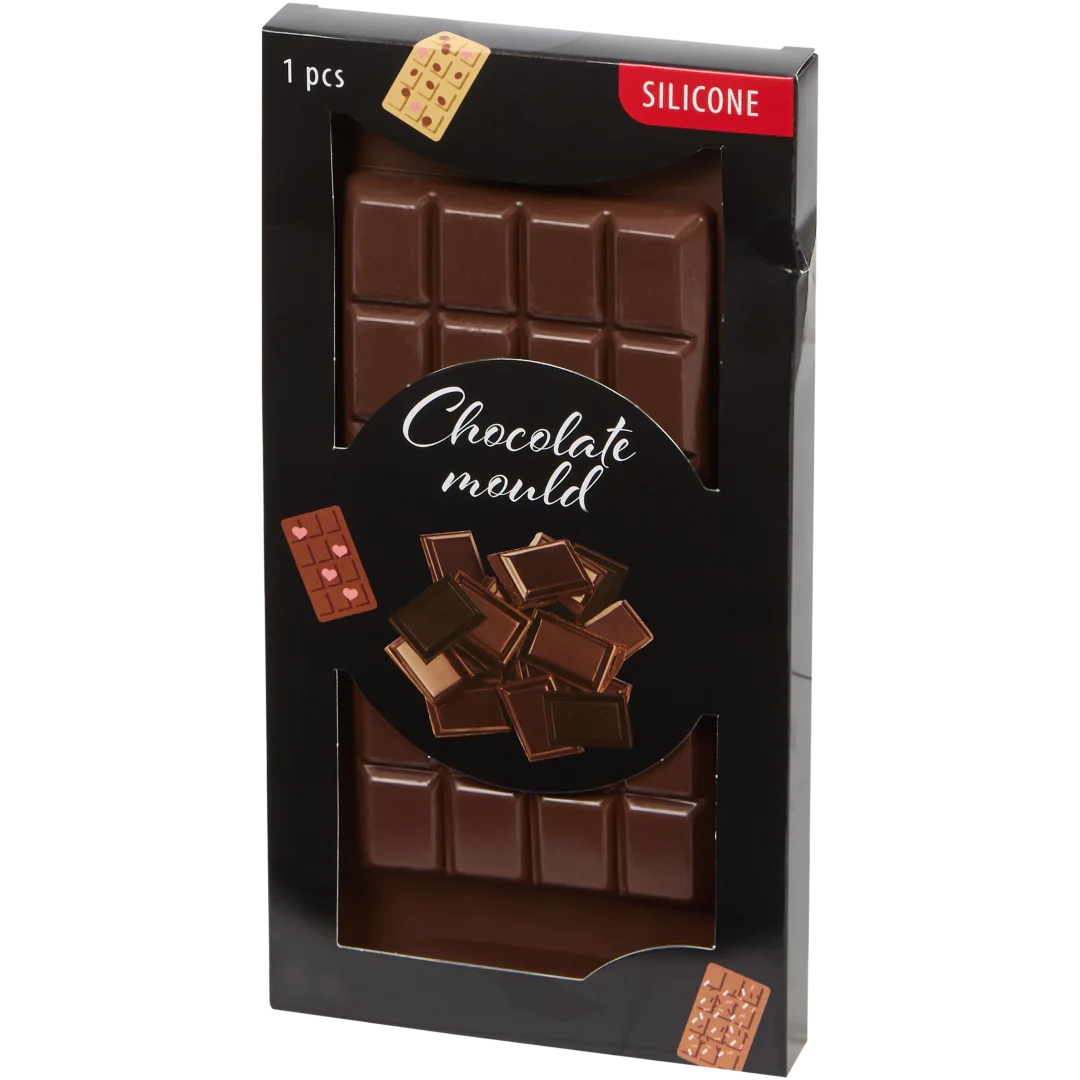 Siliconen chocoladevorm 10,5 x 21 cm | diverse varianten