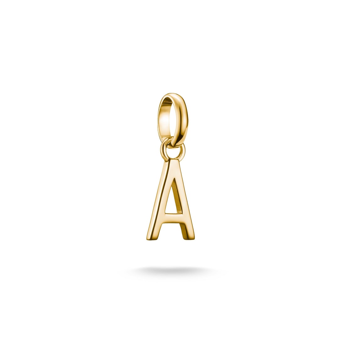 Thomas Sabo Charm-Anhänger Buchstabe A Connect vergoldet