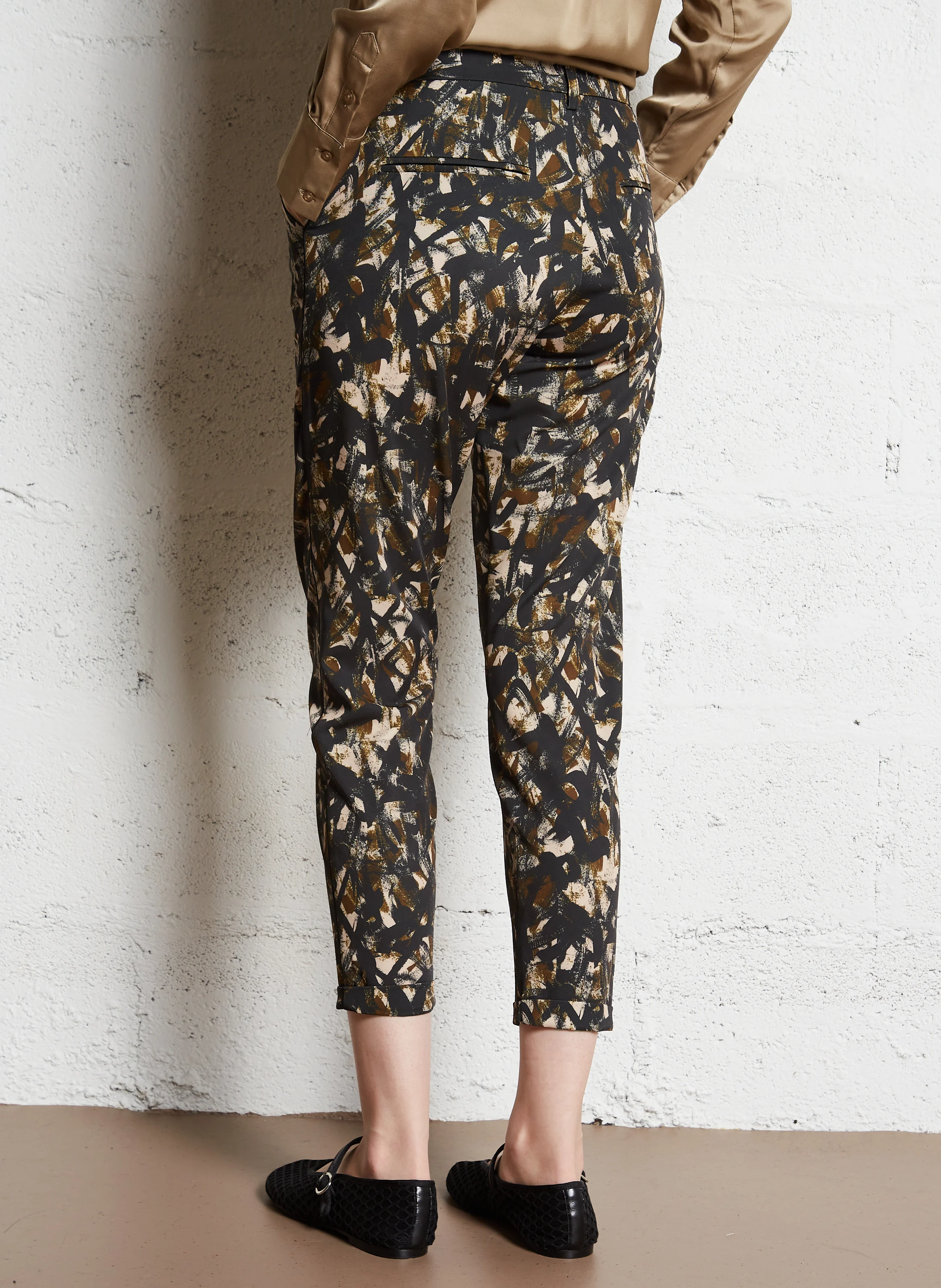 Pantalon droit imprimé | Multicolore