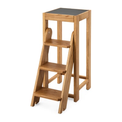 Tritthocker Massivholz, Eiche