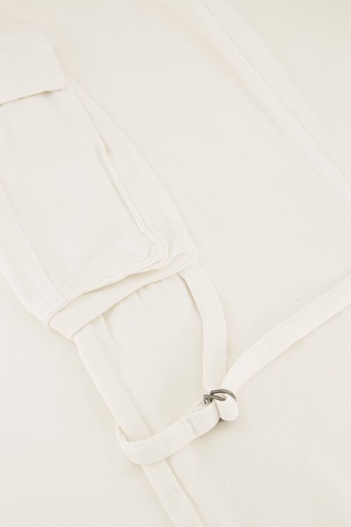 Witte jeans met cargo zakken