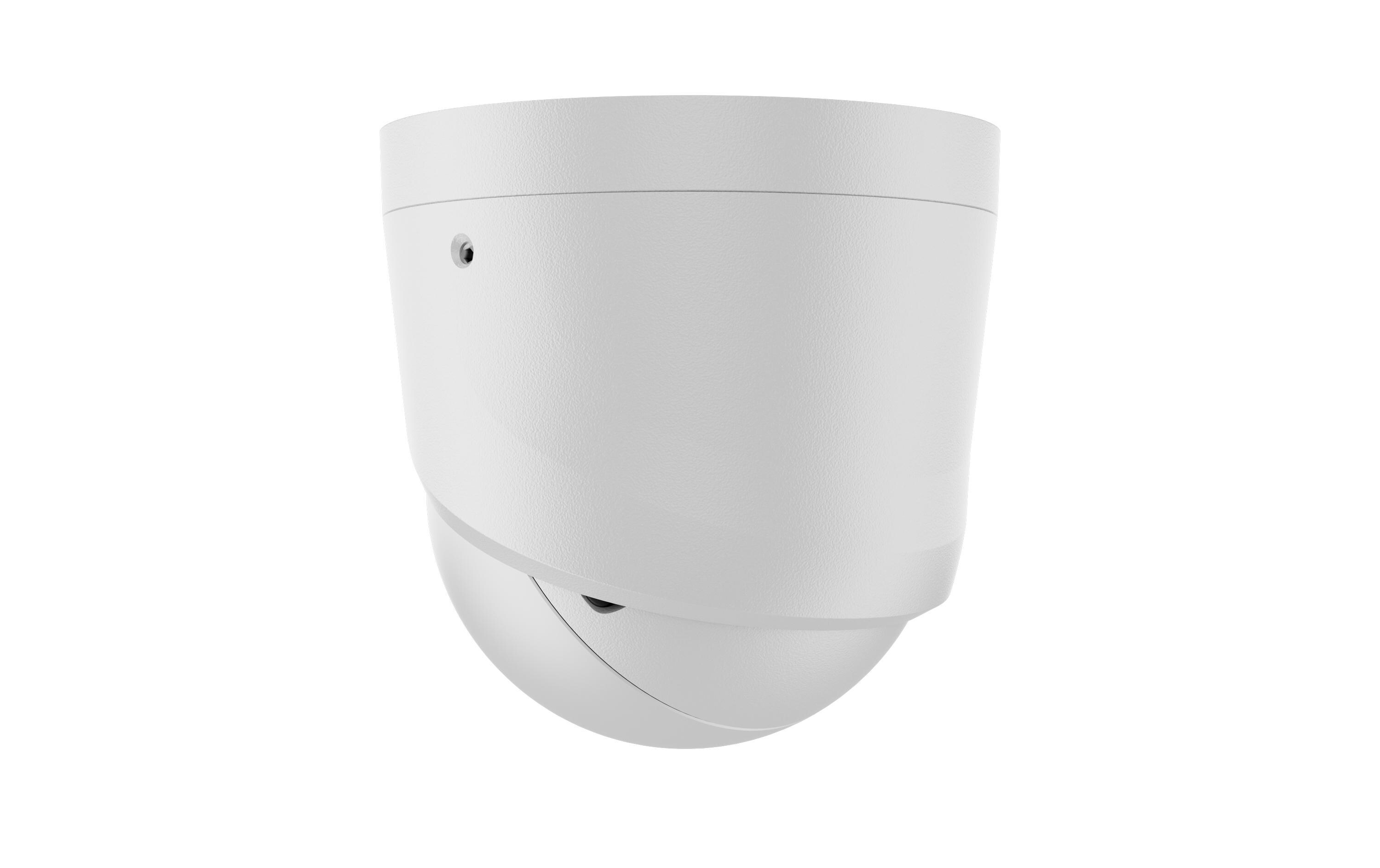 Netzwerkkamera TurretCam (8 Mp/2.8 mm) Weiss<br>Kabelgebundene IP-Überwachungskamera mit KI