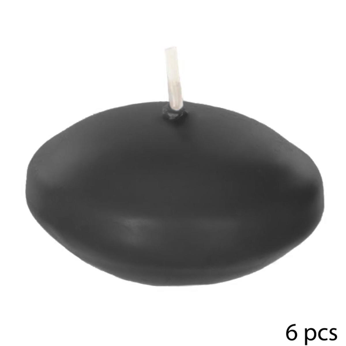 BOUGIE FLOTTANTE HUGO NOIR D.4.5CM X6 PIECES