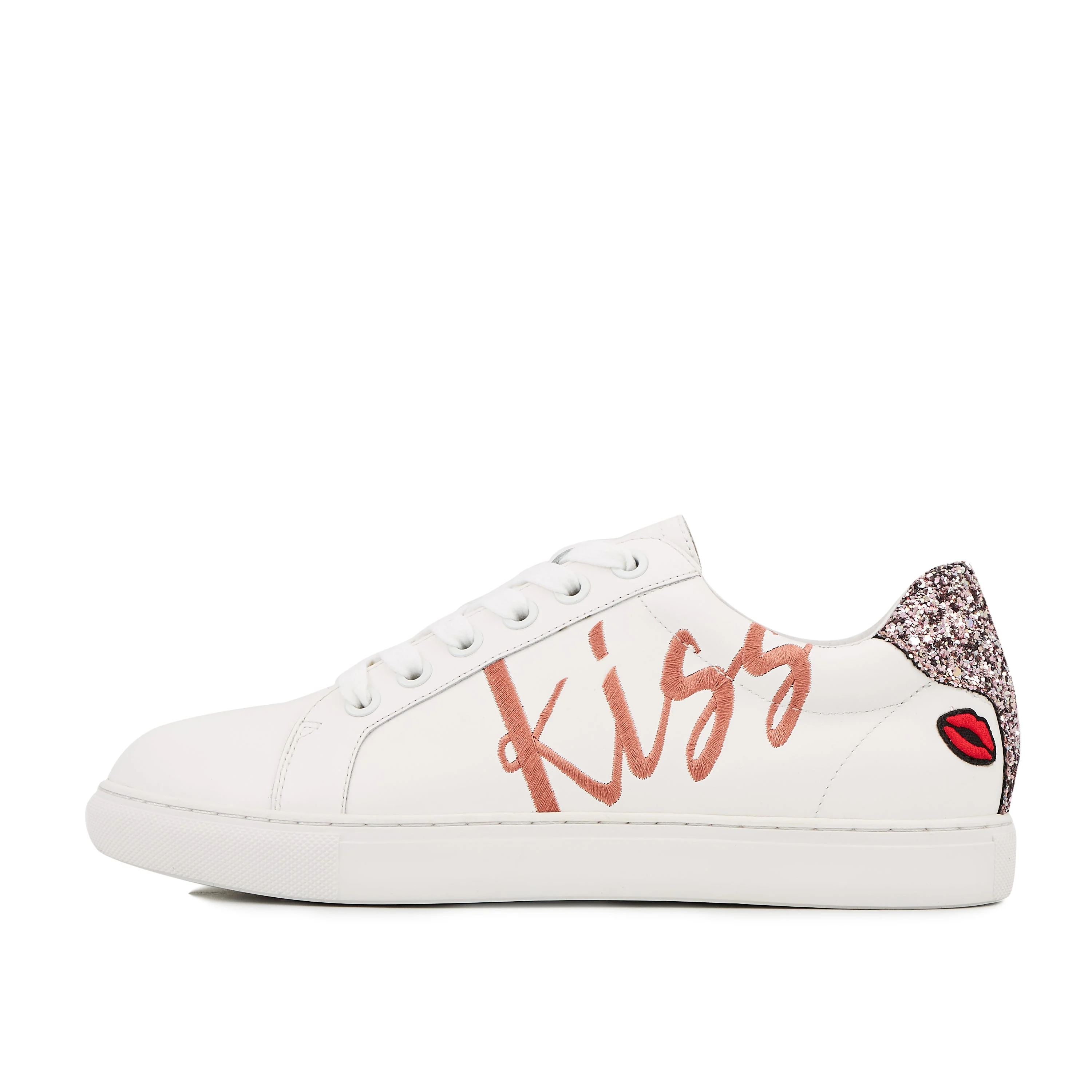 SIMONE FRENCH KISS - Sneakers en cuir | Blanc