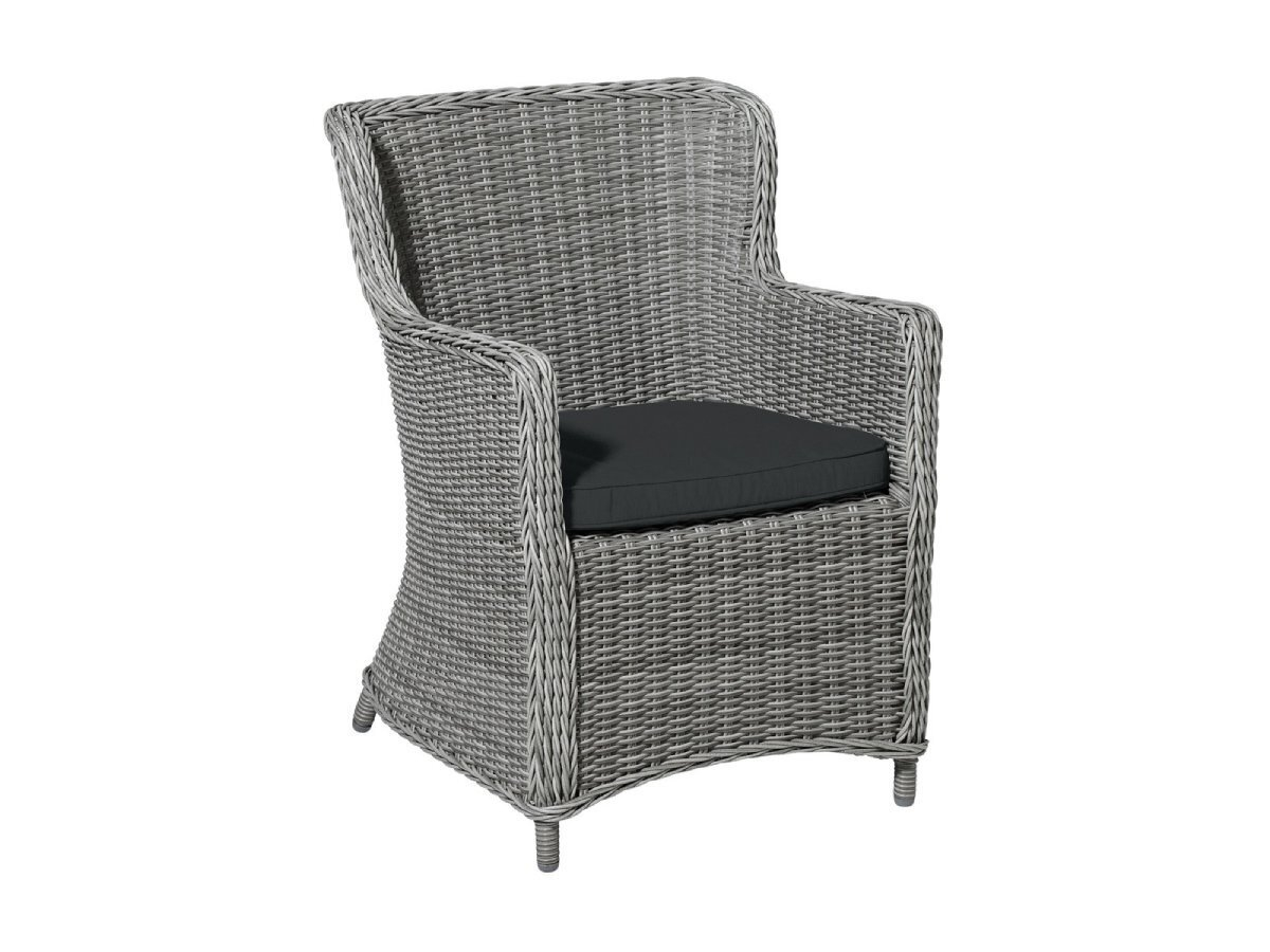 Madison Dark grey eco + nature wicker universeel outdoor zitkussen