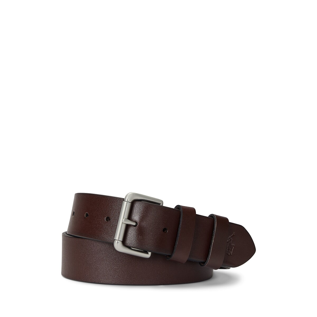 Cinto de couro POLO RALPH LAUREN com fivela prateada