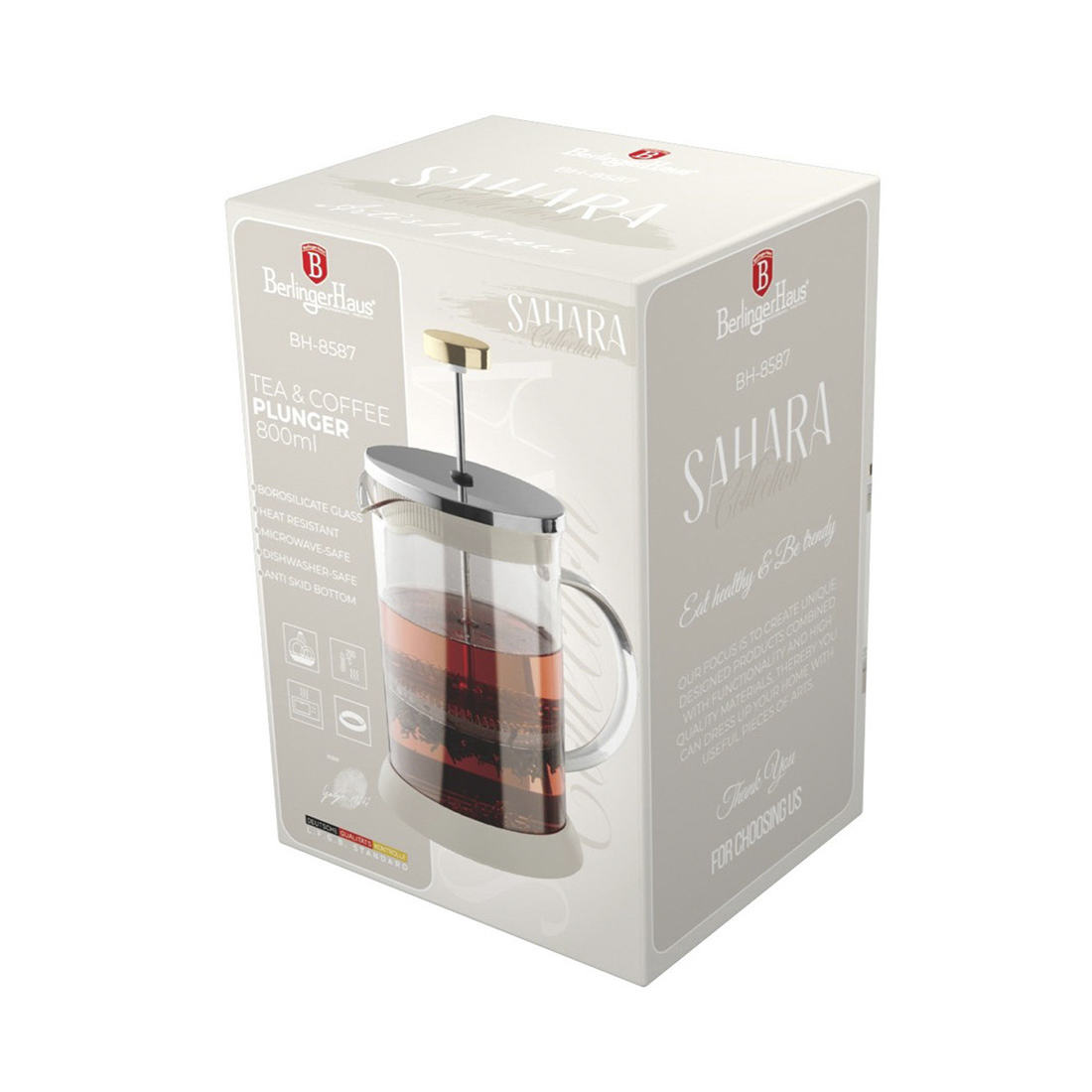 Berlinger Haus Tee- und Kaffeekanne 800ml matt cream Sahara Collection