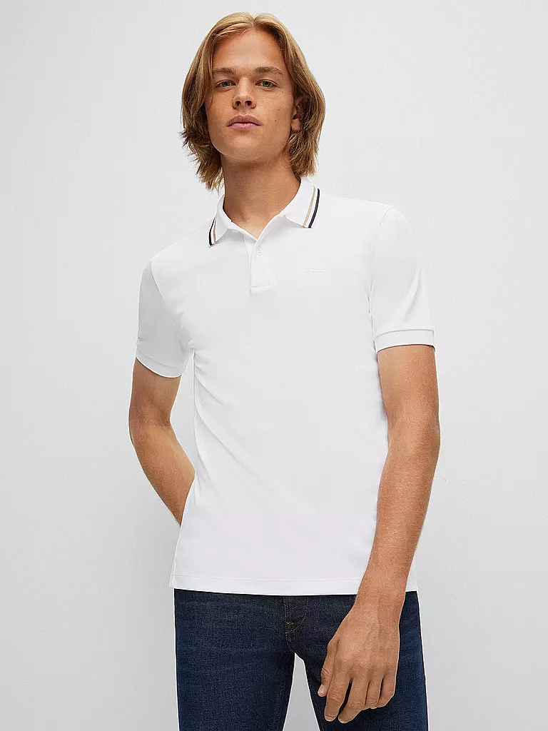 BOSS Poloshirt PENROSE weiss
