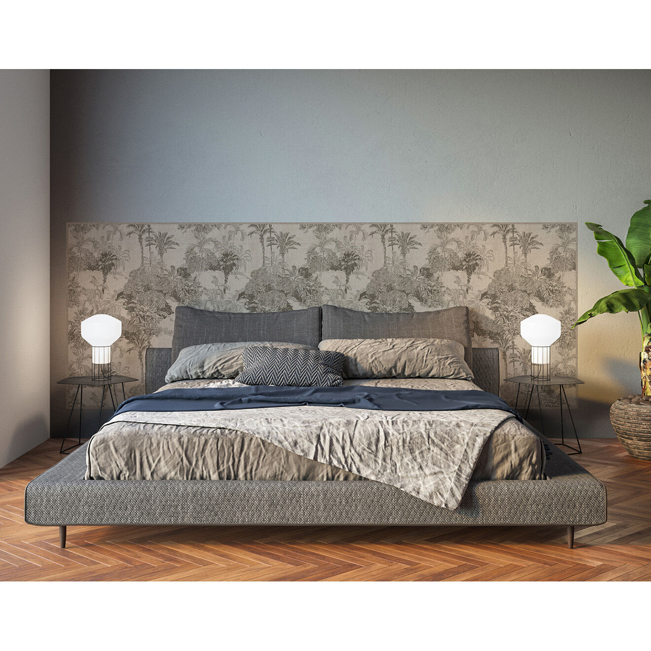 Floorart Tête de lit en vinyle Sri Lanka beige - 80x200 cm