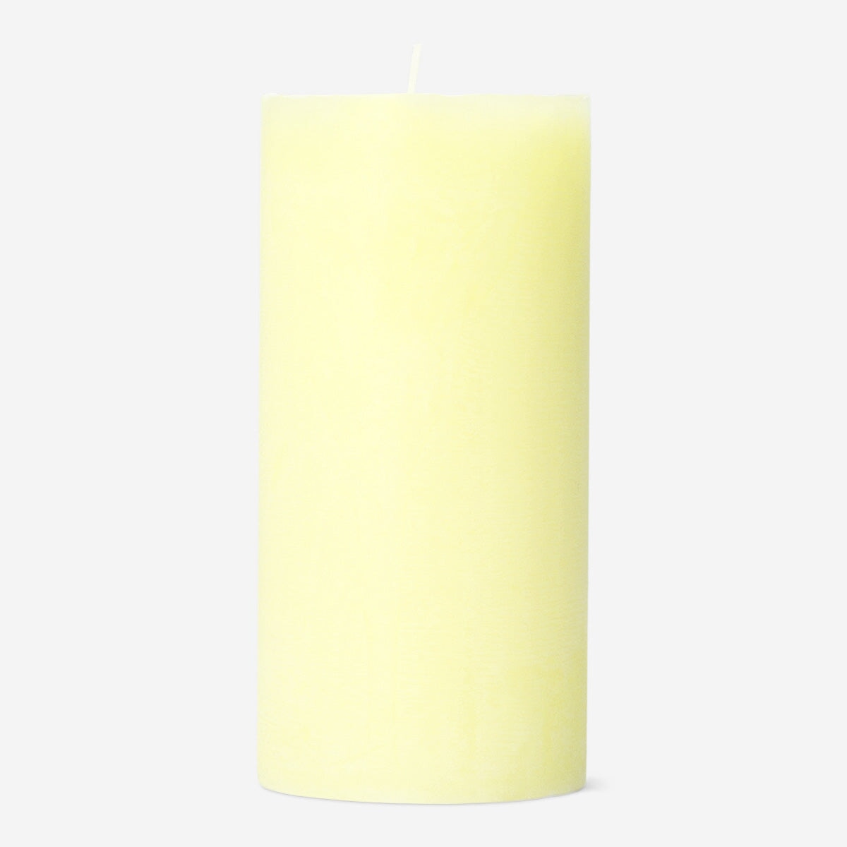 Rustikt gult bloklys - 12 cm