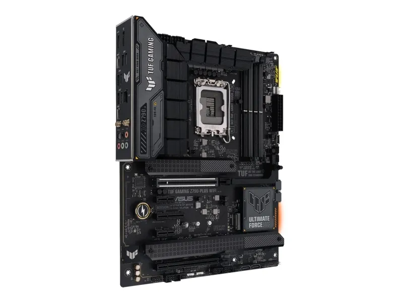 ASUS TUF GAMING Z790-PLUS WIFI - Bundkort - ATX - LGA1700 sokkel - Z790 Chipset - USB4, USB-C 3.2 Gen 2x2, USB-C 3.2 Gen2, USB 3.2 Gen 2, USB 3.2 Gen 1 - 2.5 Gigabit LAN, Wi-Fi 6E, Bluetooth - onboard grafik (CPU påkrævet) - HD Audio (8-kanaler)