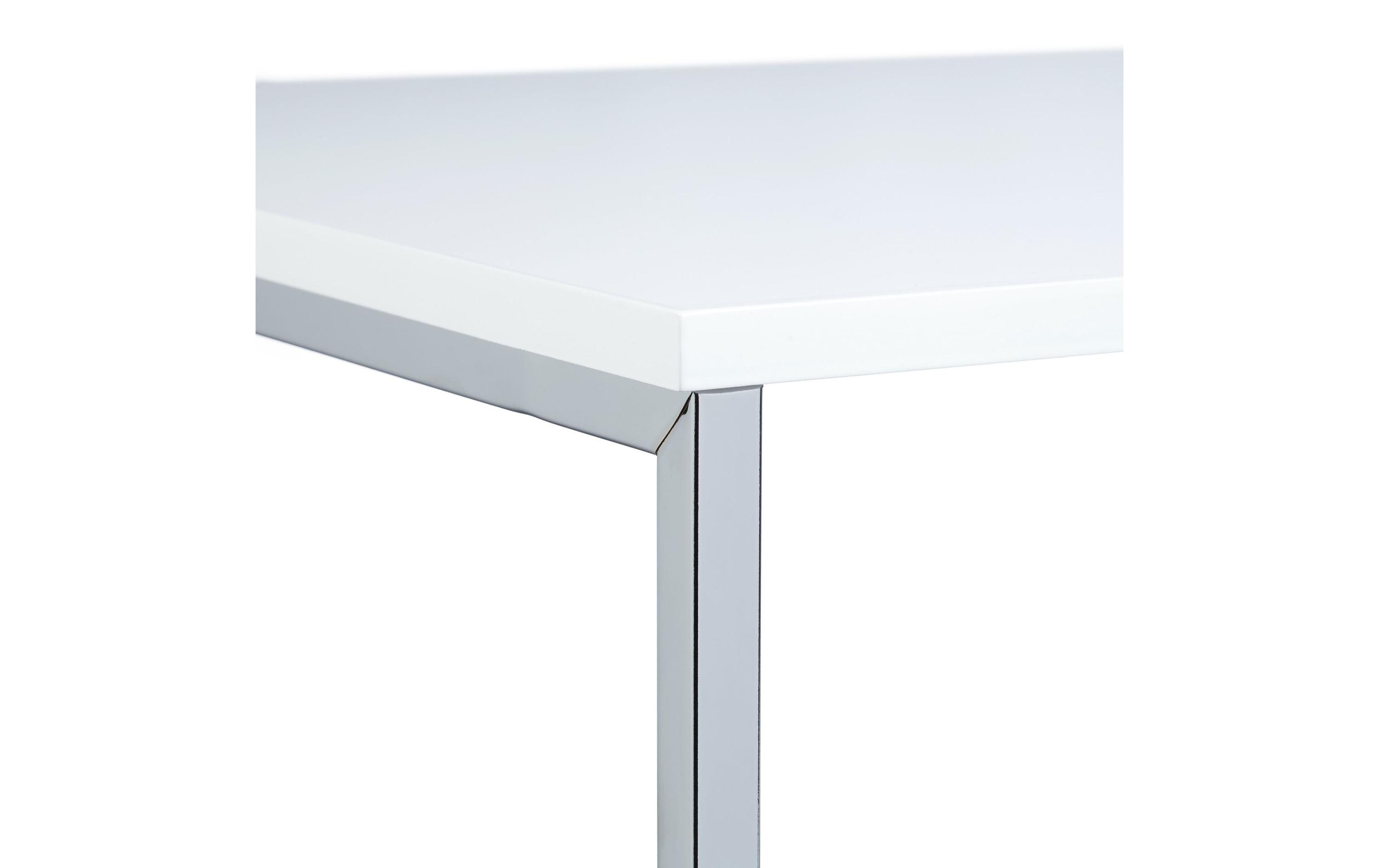 Couchtisch 3er Set 30/35/40 x 36/39/42 cm, Silber/WeissCouchtische