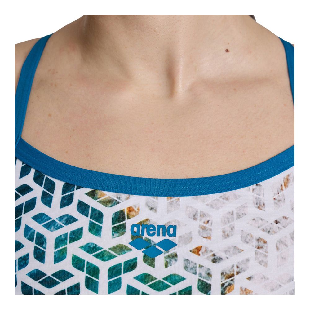 Arena PLANET WATER - Maillot de bain 1 pièce Femme blue cosmo/white multi