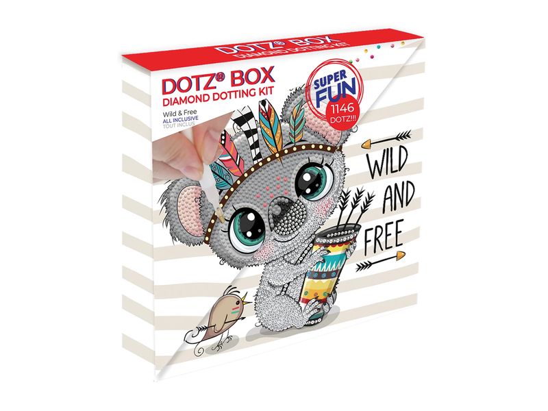 Diamond Dotz Bastelset Diamond Painting Koala «Wild & Free» Kreatives Komplettset