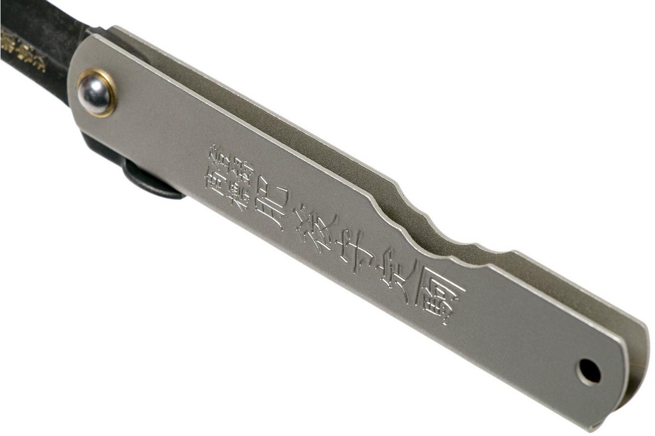 Higonokami zakmes 7,3 cm HIGOC10B, Blue paper steel, Silver Matte Steel