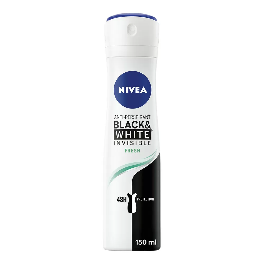 Nivea Black & White Invisible Fresh Deospray - 150 ml.