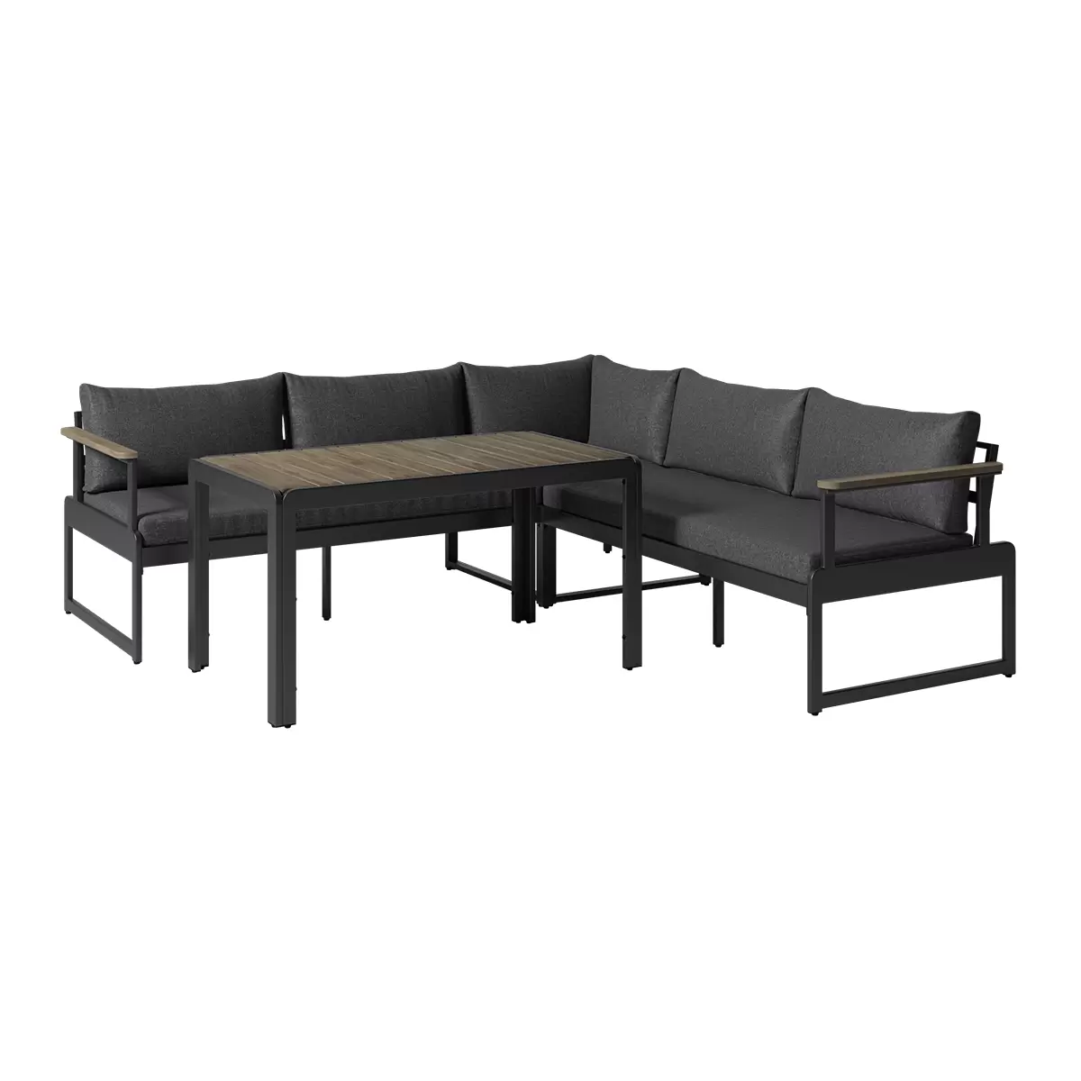 Beldano Loungegarnitur Barletta 2-teilig grau,natur