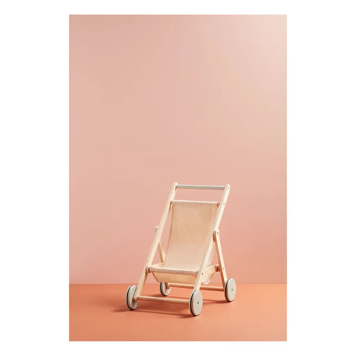 Kid's Concept Poussette à jouer en bois | Blanc cassé