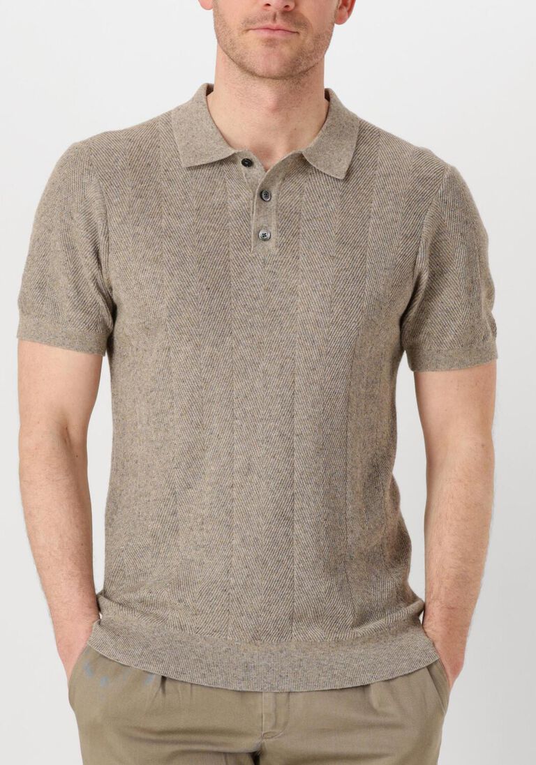 beige profuomo polo polo short sleeve
