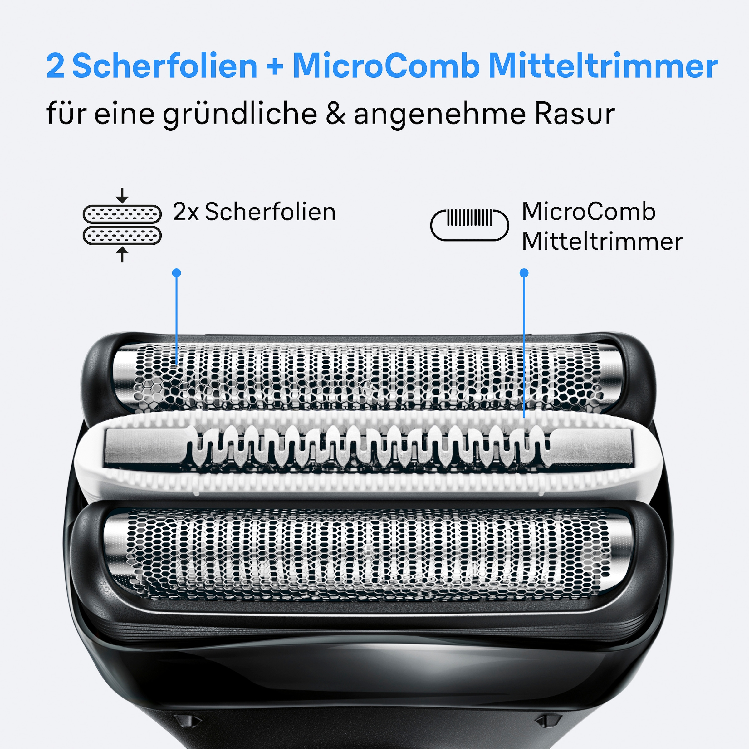 Braun Ersatzscherkopf »Series 3+ 32B« Kompatibel mit Series 3+ and Series 3 ProSkin Rasierern