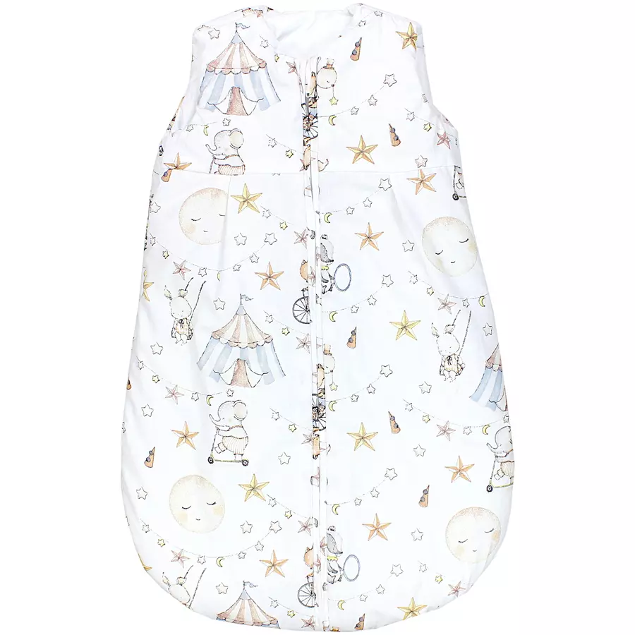 TupTam Baby Ganzjahres Schlafsack ohne Ärmel wattiert beige
