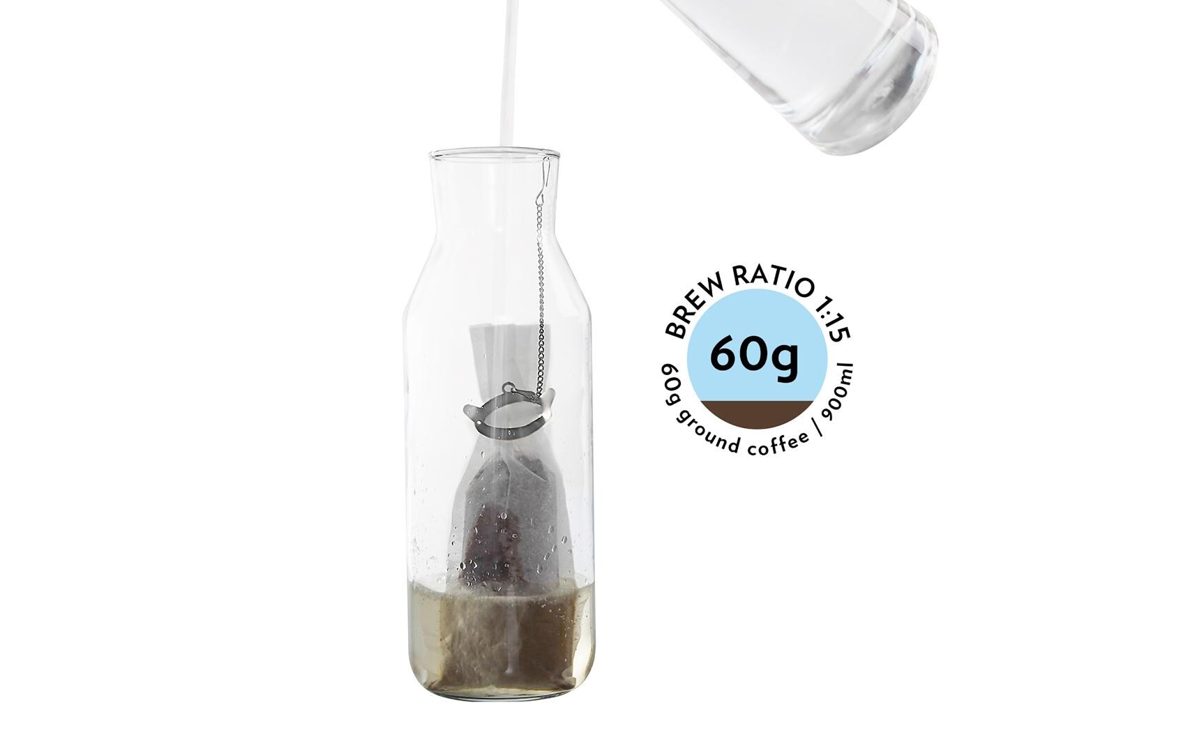 Kaffeefilter Coldbrew 60 StückKompostierbarer Kaffeefilter mit Click Halterung