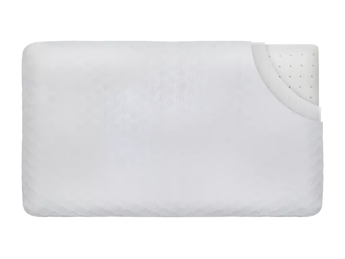 Lot de 2 Oreillers Enfant Respirant en Tissu de Bambou 50x30x5,5 INPHYSIO