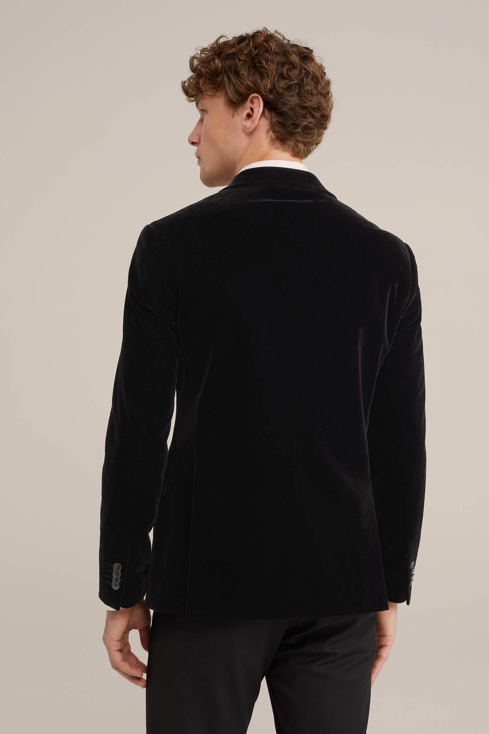 slim fit blazer van velvet WE Fashion Zwart