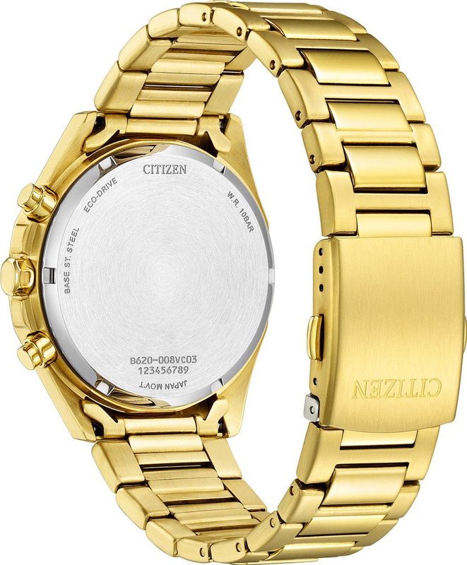 Citizen - Solar Horloge - Goudkleurig Staal - Mineraalglas