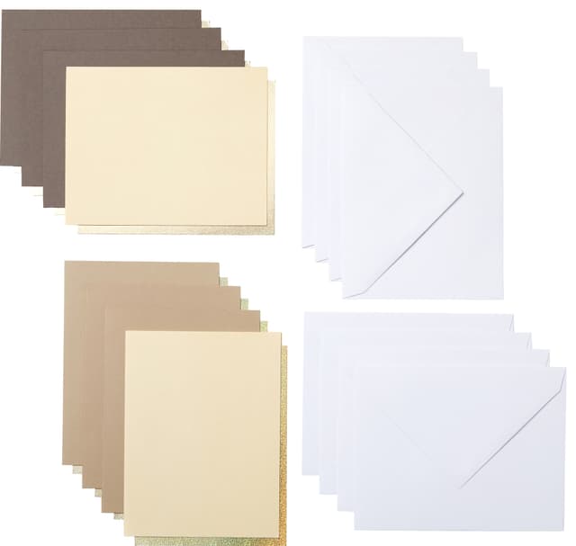 Cricut Joy Cut-Away-kort A2 8-pak (neutral)