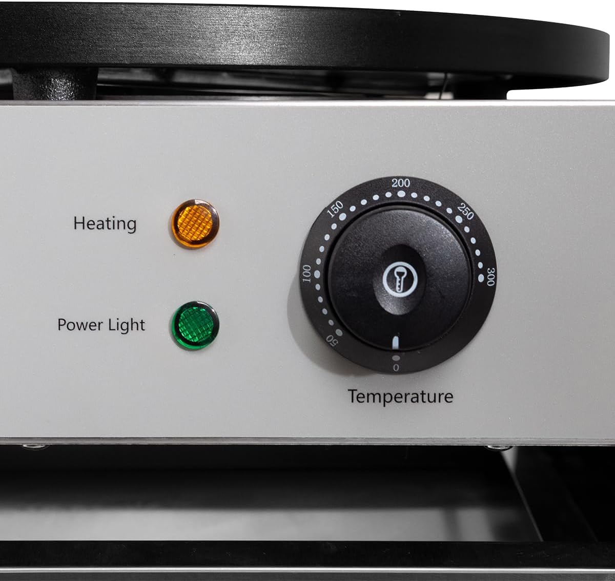 Elektro Crêpes Eisen I Crepes Maker Ø 40 cm Teflonbeschichtet I Crepe Maschine für Gastronomie mit Temperaturregelung I Instant Crepe Maker