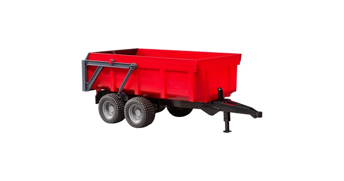 bruderKieptrailer Rood Modelvoertuig  (02211)