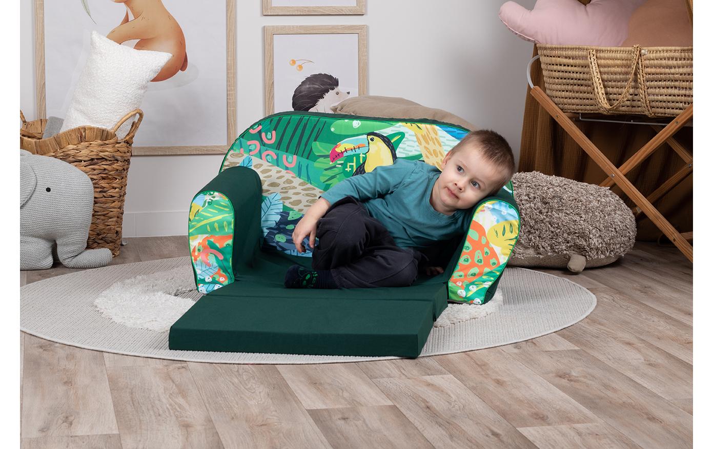 Kindersofa Jungle animalSofa mit niedlichem Motiv