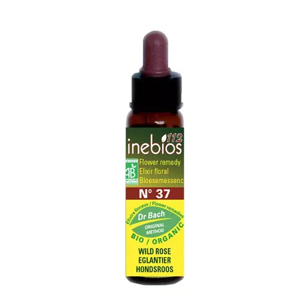 Inebios Bach Flower Remedy No. 37 Rosa Selvagem - Rosa Canina Orgânica 10ml