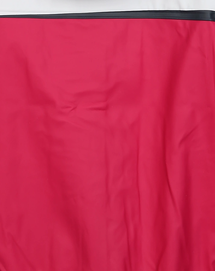 Regenjacke RAGLAN STRIPED mit abnehmbarer Kapuze in pink