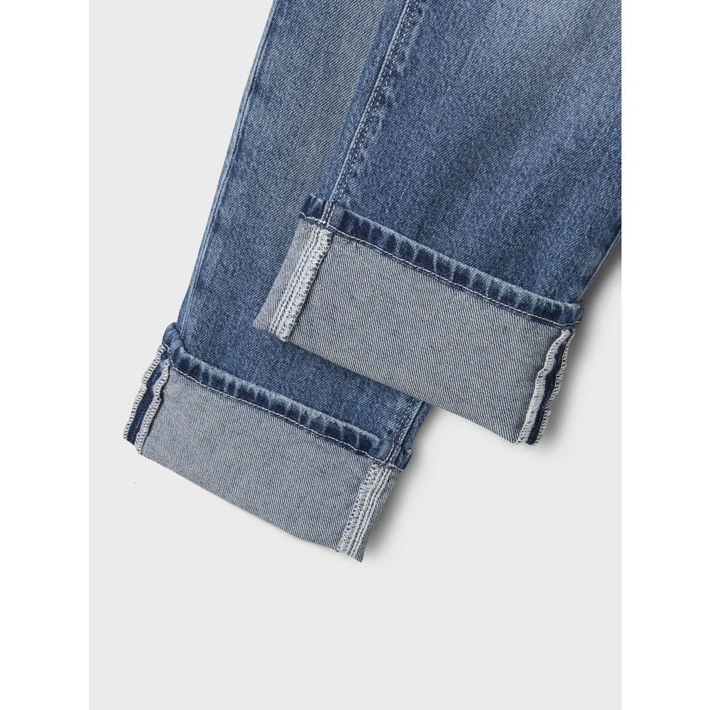 Køb Name It Medium Blue Denim Nkfrose Straight Fold Jeans 4224-Az Noos