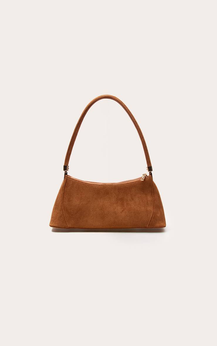 Marron Sac À Bandoulière Structuré En Synthétique Avec Détails De Coutures
