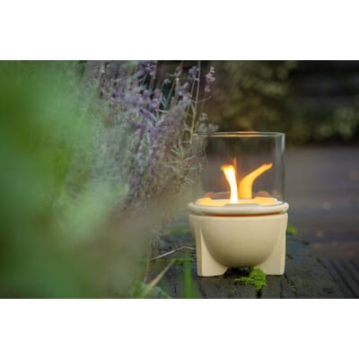 Windlichtaufsatz für kleines Schmelzfeuer® Keramik, Natur