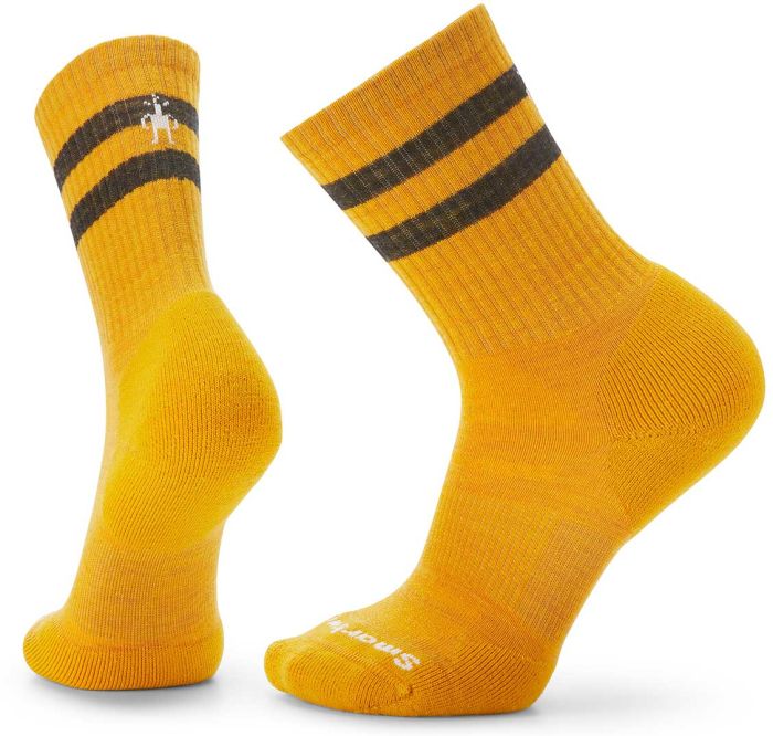 Athletic Targeted Cushion Stripe Crew Men uldsokker