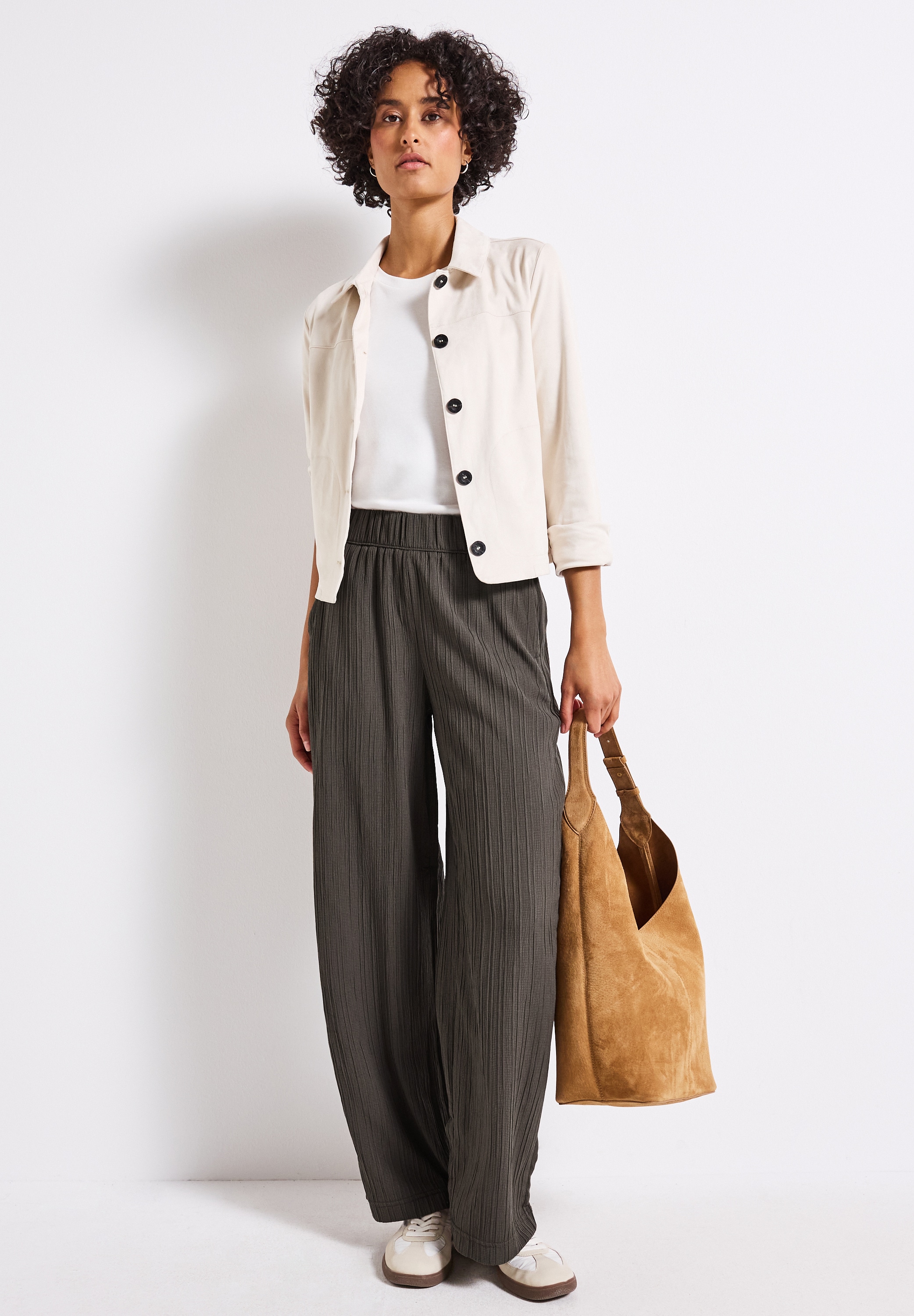 STREET ONE Stoffhose  Sommerhose mit elastischem Bund