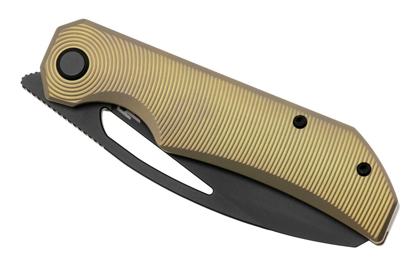 Bestech TAIPAN BT2503B PVD MagnaCut, Bronze Titanium, zakmes, James Lowe design