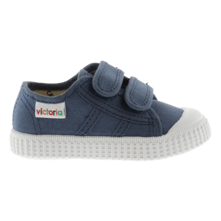 Victoria Baskets Scratchs Tiras Lona | Bleu