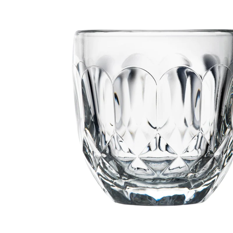 Lot de 6 tasses expresso facettes, TROQUET La Rochère