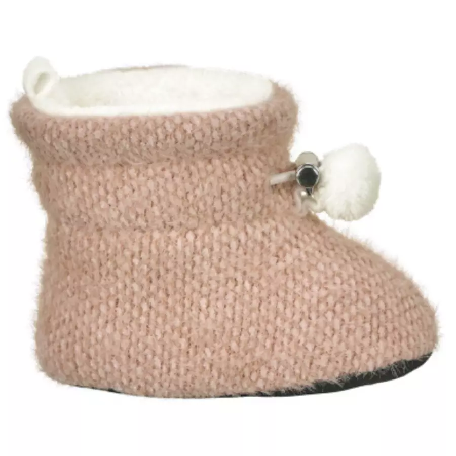 Sterntaler Babyschuh Bommel pink